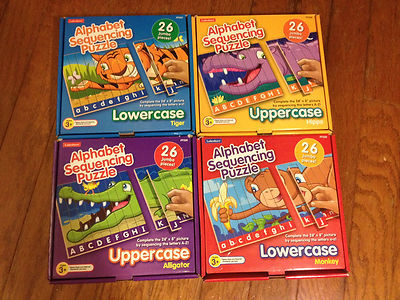 L322. Set de 4 Puzzles de Secuencia de Letras