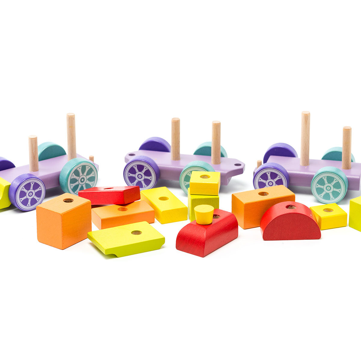 CE126. Tren de Madera Apilable