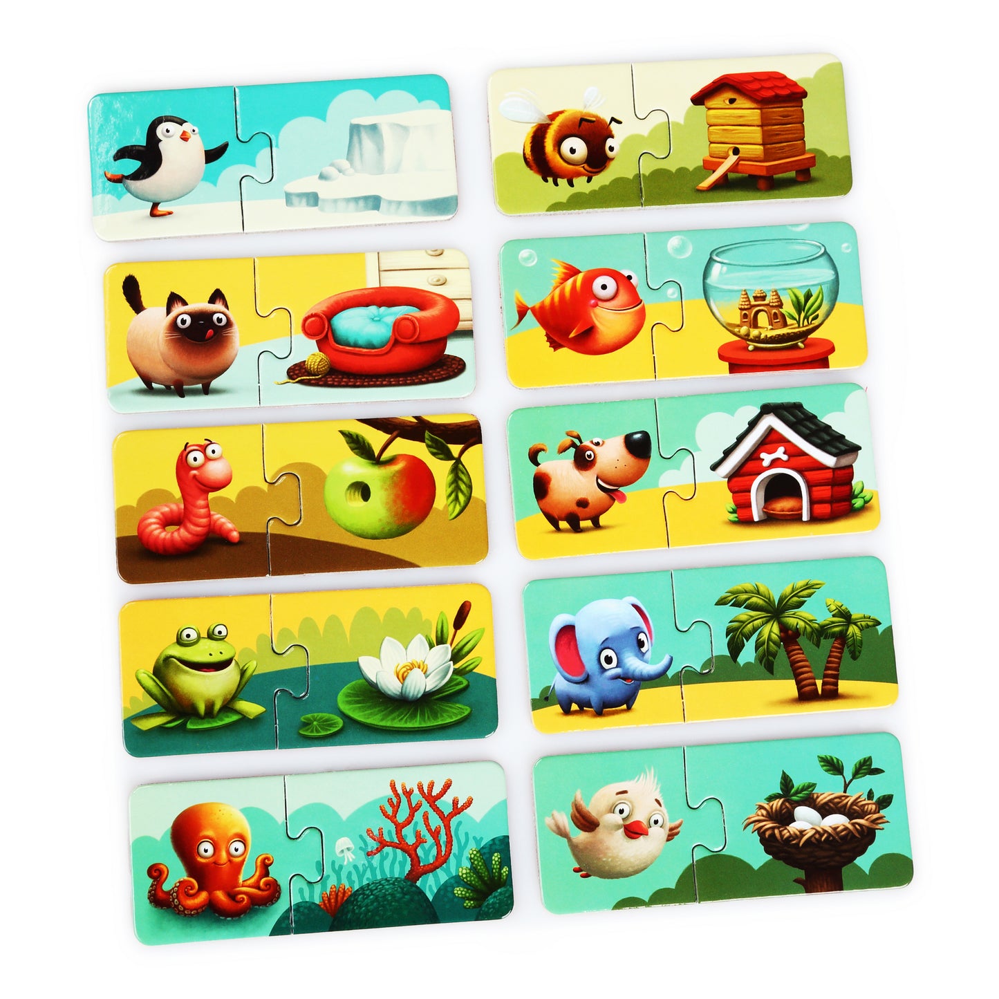 RJ104. Puzzles Asociación Animales-Hogar