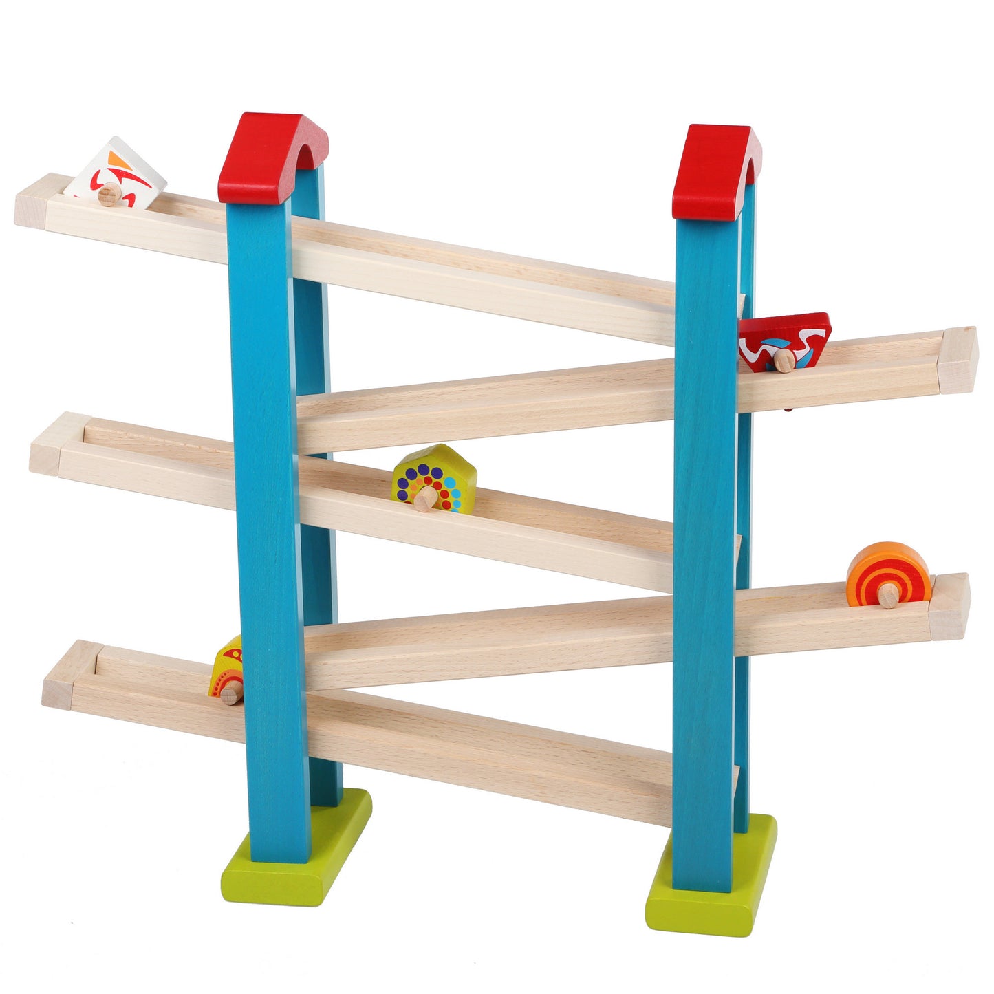 RJ108. Pista de Figuras Geométricas de Madera