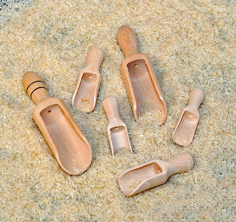 RJ120. Set de 6 Cucharas de Madera