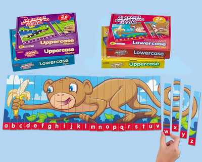 L322. Set de 4 Puzzles de Secuencia de Letras