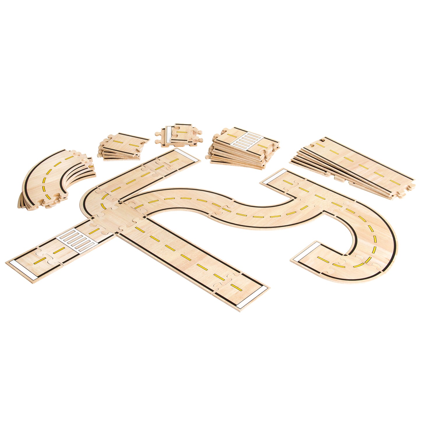RJ305. Carreteras Doble Cara 42 Piezas.