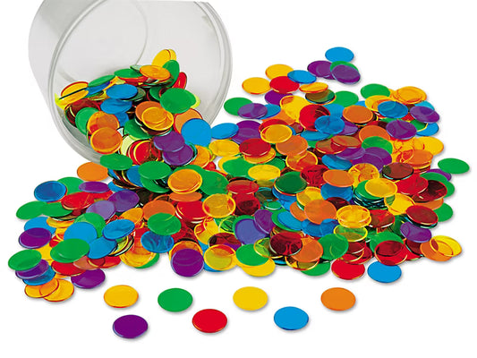MA330. Set de 1000 Fichas de Colores Translúcidas ÚLTIMA UNIDAD