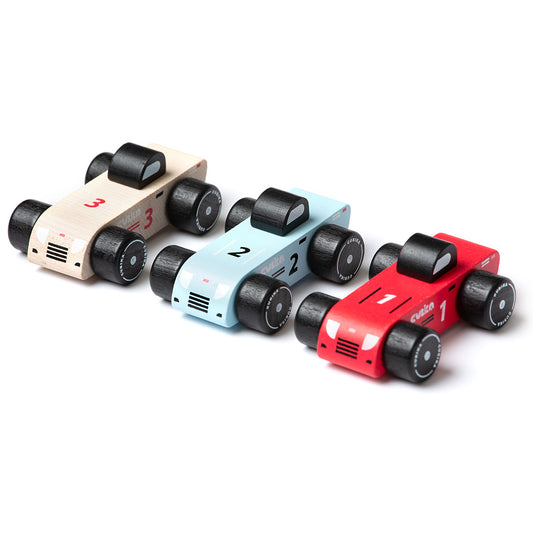 RJ127. Autos de Carrera de Madera