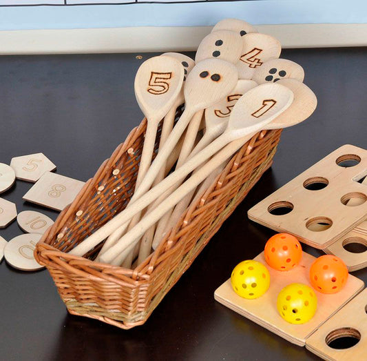 MA157. Cucharas Matemáticas de Madera