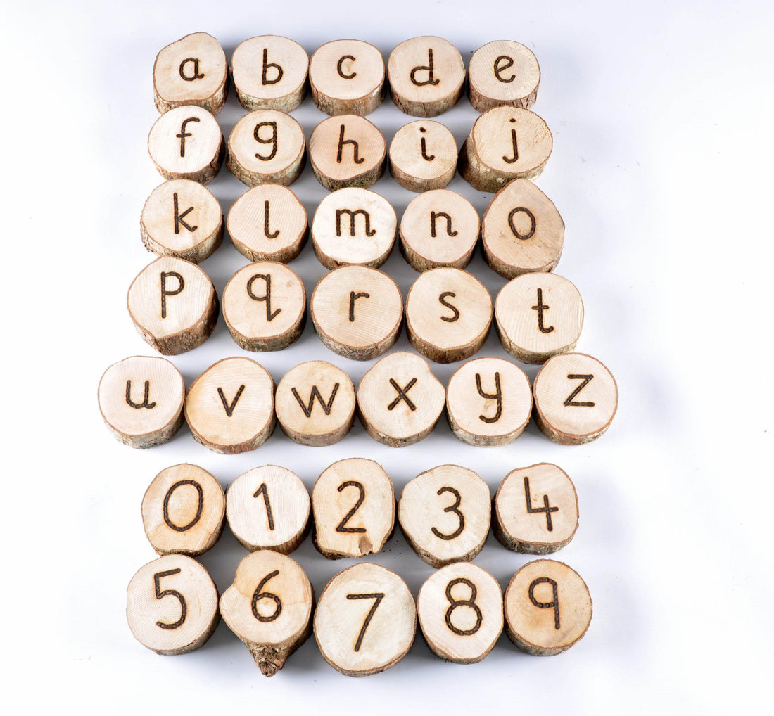 RJ118. Letras y Números de Madera – didacticoschile
